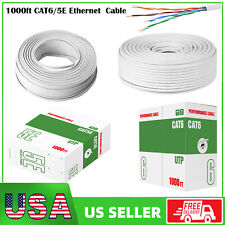 1000ft Cat6/Cat5e Ethernet Cable 23AWG Solid Coppe UTP Network Bulk Wire Lan picture