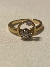 Vintage Norman Teufel 14k Gold Size 7 Spinner Ring picture