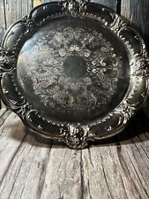  Vintage EPCA Bristol Silverplate By POOLE, 251 Pattern Ornate Serving Tray picture