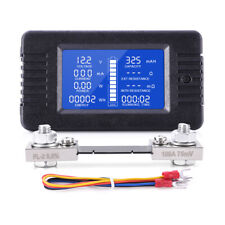 100A Shunt LCD Display DC Battery Monitor Meter 0-200V Volt Amp For Car RV Solar picture