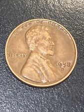 1958 D Lincoln Wheat  (Very Rare) Penny Collectible Mint Error  Cent picture