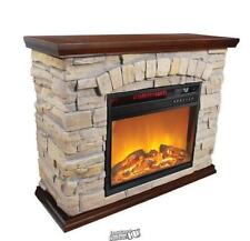 Lifesmart Electric Infrared Faux Polystone Fireplace 1 500 BTU Stone (FP2043) picture