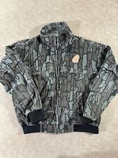 Vintage Ted Nugent Mens Full Zip Camo Stand Up Neck Cotton Jacket Large USA Made picture
