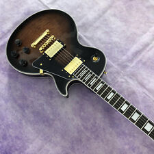 Standard LP Electric Guitar sunburst Quilted maple top Gold hardware brown picture