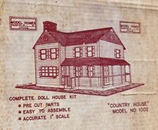 Vintage Wood Country House Dollhouse Model Homes Fairfield N.J.  USA - Unbuilt picture