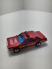 1996 Matchbox Ford LTD Police/ Car FIRE CHIEF CAR Open Loose. RED Color picture