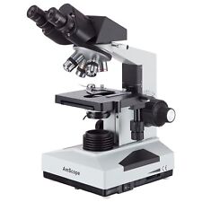 AmScope 40x-1000x Compound Binocular Microscope Multi-Use Biological Medical Lab picture