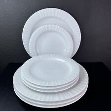 8 CorningWare Tableware Plates FRENCH WHITE Dinner Salad Casual China New picture
