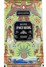 Limited Edition Patron SILVER Tequila Silver Bee Collectible Tin & 750ml Bottle picture