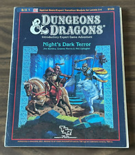 Dungeons & Dragons Night's Dark Terror | B/X 1 | TSR-UK {UP/COMPLETE} VERY RARE picture