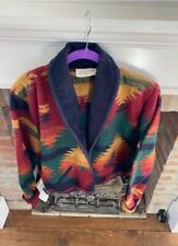 VINTAGE Southwestern Yellowstone Large 70% Wool tribal Aztec Multicolor Jacket picture