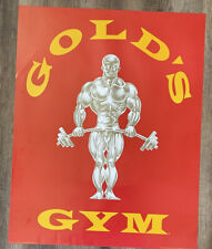 Vintage Original 1988 Gold's Gym Poster Mint Condition picture