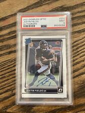 JUSTIN FIELDS 2021 Donruss Optic Rated Rookie Auto /150 PSA 9 picture