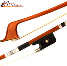 French Style Pro Master Pernambuco Double Bass Bow 3/4 Ebony Parisan Frog Strong picture