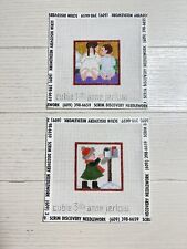 Set Of 2 Anne Jerlow Hand Painted Needle Point Canvas Cubie 1 & 3 Mesh 18 picture