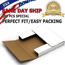 100 45 RPM Premium Record Mailers Book Box Variable Depth Shipping Mailer picture