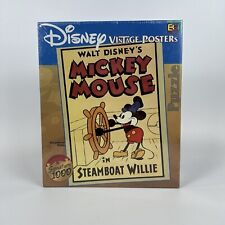 Mickey Mouse Puzzle Walt Disney Steamboat Willie Vintage Posters 1000 Piece New picture