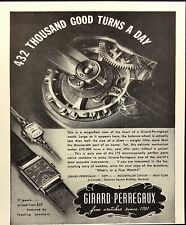 1942 Girrard Perregaux Fine Wrist Watches Internal Workings Vintage Print Ad picture