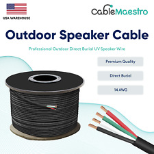 14AWG Speaker Cable Outdoor Direct Burial UV Wire Audio CL2 14/4 Gauge 250-500ft picture