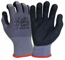 Wolf Work Gloves 13-gauge Ultra-Thin Nitrile Coated Palm Grip MultiPurpose 12Prs picture