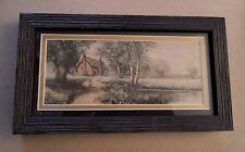 Early 1900- Girl On Country Road - (OOAK) Charming Hand Painted Image picture