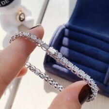 Gorgeous 10Ct Round Cut Simulated Women's Tennis Bracelet 14k White Gold Plated picture