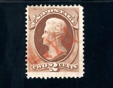 USAstamps Used FVF US 1870 Bank Note Scott 135a Grilled Paid Red Cancel picture