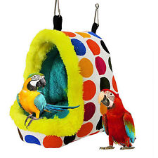 Plush Bird Cave Cage Warm Hanging Sleeping Bed Hut Tent Parrot Hammock Pet Nest picture