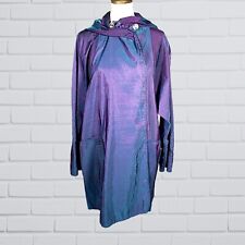 Vintage Maralyce Ferree Womens Coat Iridescent Purple Blue Retro Cloak Jacket picture