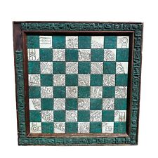 VTG Mayan Indians Spanish Conquistador Mexican Chess “Chess Board Only” picture