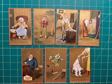 Complete 7-card trade card set - 
