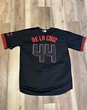 Elly De La Cruz #44 Cincy Reds Black CTY Kid Jersey Stitched YOUTH MEDIUM Jersey picture