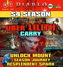 🔥DIABLO 4 ECHO OF LILITH✨SEASON 4✨TORMENT UBER LILITH CARRY RESPLENDENT SPARK🔥 picture