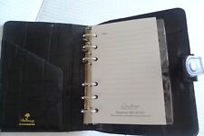 MULBERRY -A6 AGENDA  PLANNER  -BLACK CONGO LEATHER - MADE IN ENGLAND picture