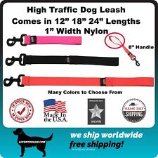 Short Dog Leash High Traffic MADE IN THE USA 12