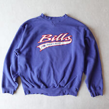 Vtg Buffalo Bills Sweatshirt Large Blue NFL Embroidered Logo picture