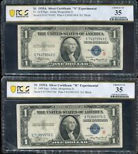 1935-A $1 R & S Experimental SC Pair | PCGS-B VF35 | FR-1609/10 |  picture