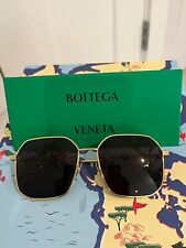 BOTTEGA VENETA Gold Square Frame Sunglasses BV1108SA with original case  picture