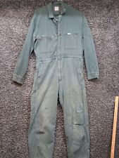 Vintage Rare Lee Union Alls Sanforized Coveralls Workwear 40 Green Patched picture