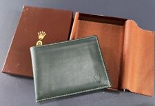 Rolex Green Saffiano Leather Wallet Authentic & Rare picture