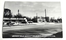 Brazil Indiana IN Postcard Briner's Blue Bonnet Drive In Restaurant Autos Gas picture