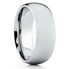 8mm Men's or Ladies Titanium Shiny Domed Polished Wedding Band Ring  picture