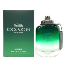 Coach New York Green 3.3 oz EDT Cologne for Men Brand New In Box picture