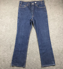 Vintage Levis 517 Jeans Men 38x36 Boot Cut Dark Wash Blue Denim Made In USA 0217 picture