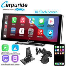 NEW Carpuride 10.3 Inch Portable Car Stereo Wireless Apple Carplay Android Auto picture