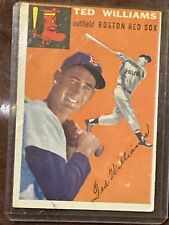 Ted Williams 1954 TOPPS #1 Red Sox DEAD CENTERED; MULTIPLE ERRORS **ACCEPTABLE** picture