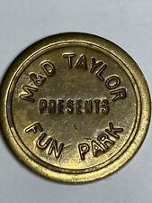 RARE M&D TAYLOR RIDE ARCADE TOKEN SCOTLAND'S THEME PARK #qz1 picture