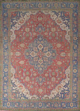 Vintage Pink Tebriz Handmade Traditional Area Rug 9x12 Wool Living Room Rug picture