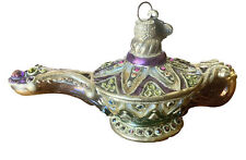 Jay Strongwater 2004 Genie Lamp Christmas Ornament 4.75” picture