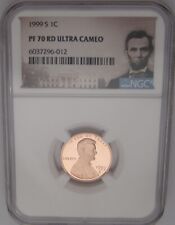 1999-S Lincoln Memorial Cent NGC PF70 RED ULTRA CAMEO - Perfect GEM GRADED PROOF picture